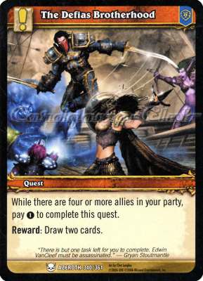 AZEROTH 340 / 361 The Defias Brotherhood comune -NEAR MINT-