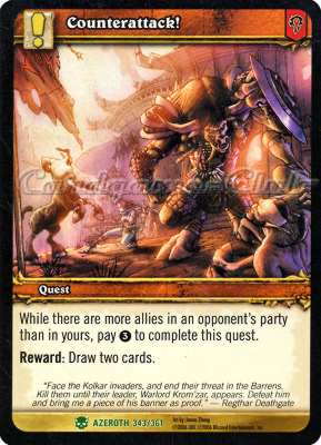 AZEROTH 343 / 361 Counterattack! non comune -NEAR MINT-