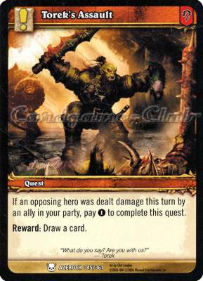 AZEROTH 345 / 361 Torek's Assault comune -NEAR MINT-