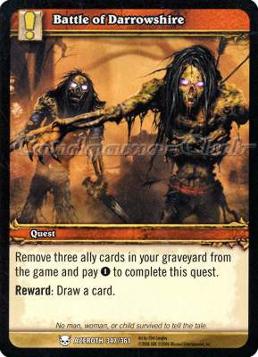 AZEROTH 347 / 361 Battle of Darrowshire comune -NEAR MINT-