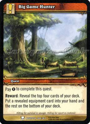 AZEROTH 348 / 361 Big Game Hunter comune -NEAR MINT-
