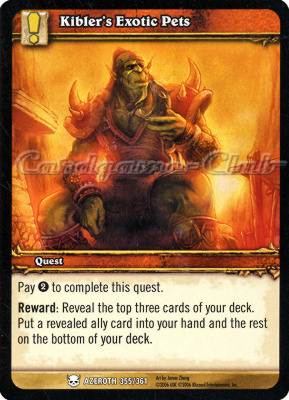 AZEROTH 355 / 361 Kibler's Exotic Pets comune -NEAR MINT-