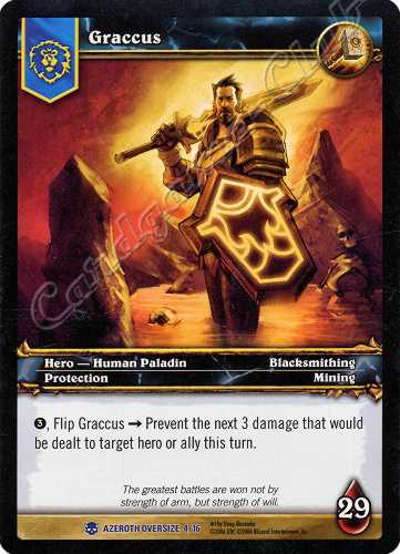 AZEROTH OVERSIZE 04/16 Graccus oversize rara oversize -NEAR MINT-