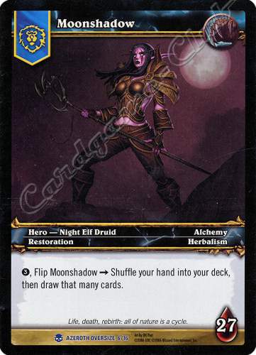 AZEROTH OVERSIZE 06/16 Moonshadow oversize rara oversize -NEAR MINT-