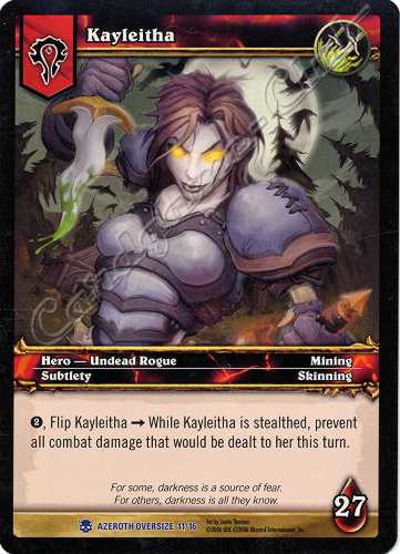 AZEROTH OVERSIZE 11/16 Kayleitha oversize rara oversize -NEAR MINT-