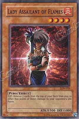 LON-035 Lady Assailant of Flames comune Unlimited -NEAR MINT-