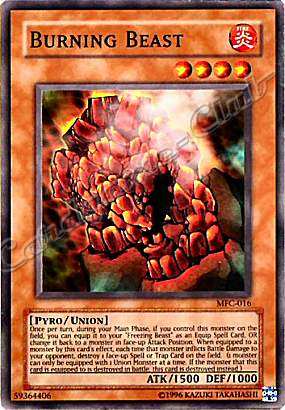 MFC-016 Burning Beast comune Unlimited -NEAR MINT-