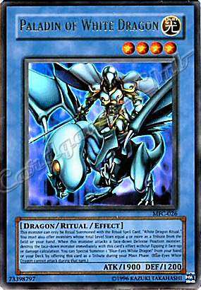 MFC-026 Paladin of White Dragon ultra rara Unlimited -NEAR MINT-