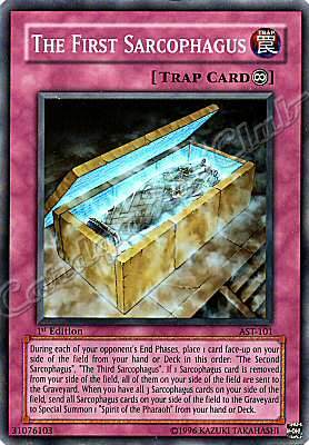 AST-101 The First Sarcophagus super rara 1st Edition -NEAR MINT-