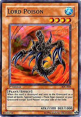 IOC-028 Lord Poison comune 1st Edition -NEAR MINT-