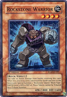 RGBT-EN001 Rockstone Warrior super rara 1st Edition -NEAR MINT-