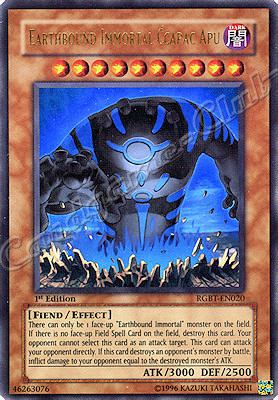 RGBT-EN020 Earthbound Immortal Ccapac Apu ultra rara 1st Edition -NEAR MINT-