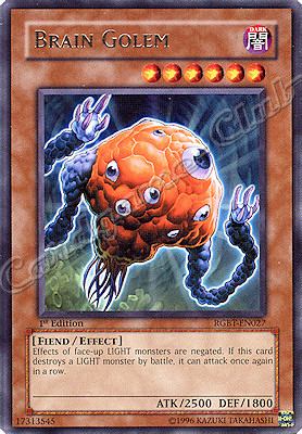 RGBT-EN027 Brain Golem rara 1st Edition -NEAR MINT-