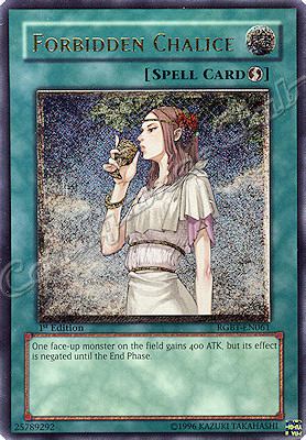 RGBT-EN061 Forbidden Chalice rara ultimate 1st Edition -NEAR MINT-