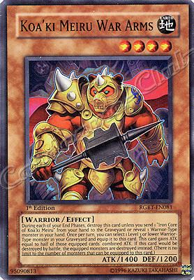 RGBT-EN081 Koa'ki Meiru War Arms super rara 1st Edition -NEAR MINT-