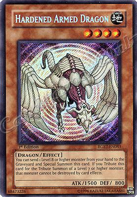 RGBT-EN083 Hardened Armed Dragon rara segreta 1st Edition -NEAR MINT-