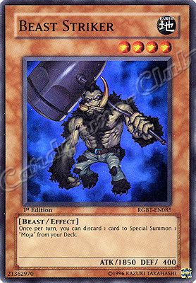 RGBT-EN085 Beast Striker super rara 1st Edition -NEAR MINT-