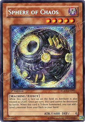 RGBT-EN093 Sphere of Chaos rara segreta 1st Edition -NEAR MINT-