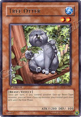 RGBT-EN095 Tree Otter rara 1st Edition  -PLAYED-