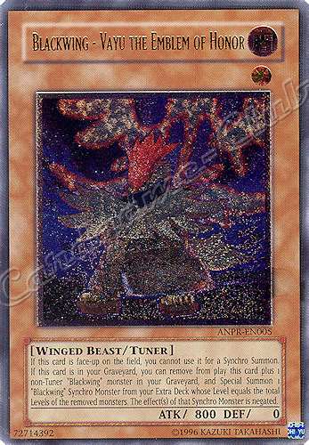ANPR-EN005 Blackwing-Vayu the Emblem of Honor rara ultimate Unlimited -NEAR MINT-