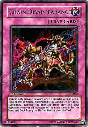 IOC-052 Chain Disappearance rara 1st Edition -NEAR MINT-