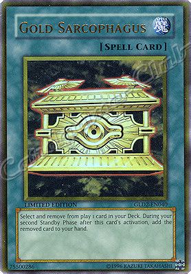 GLD2-EN040 Gold Sarcophagus rara oro Limited Edition -NEAR MINT-