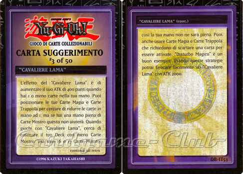 DB-IT53 "Cavaliere Lama" comune (IT) -NEAR MINT-