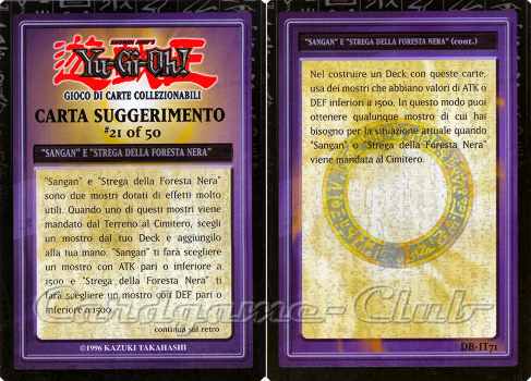 DB-IT71 \"Sangan\" e \"Strega della Foresta Nera\" comune (IT) -NEAR MINT-