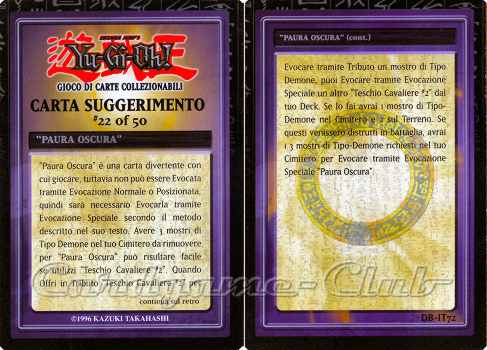 DB-IT72 \"Paura Oscura\" comune (IT) -NEAR MINT-