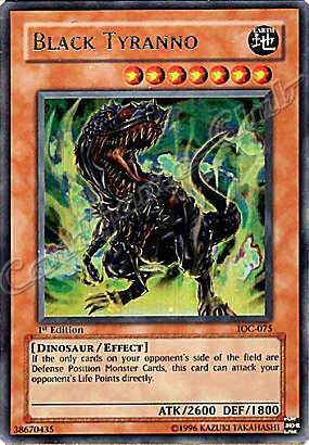 IOC-075 Black Tyranno ultra rara 1st Edition -NEAR MINT-