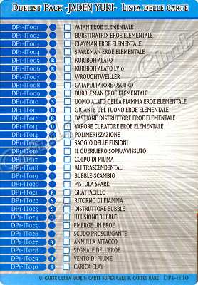 DP1-IT10 Jaden Yuki Lista delle carte comune (IT) -NEAR MINT-