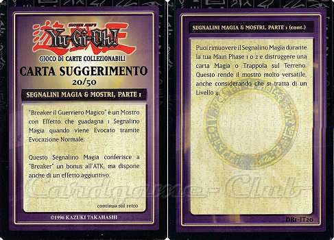 DR1-IT20 Segnalini magia e mostri, parte 1 comune (IT) -NEAR MINT-