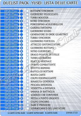 DP08-IT10 Yusei Lista delle Carte comune (IT) -NEAR MINT-