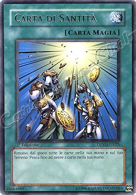 DPYG-IT025 Carta di Santita' rara 1a Edizione (IT) -NEAR MINT-