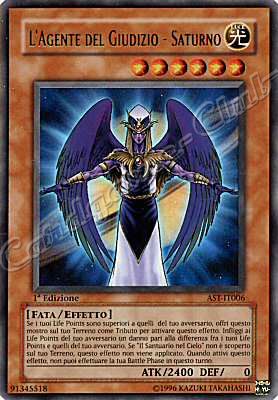 AST-IT006 L' Agente del Giudizio-Saturno ultra rara 1a Edizione (IT) -NEAR MINT-
