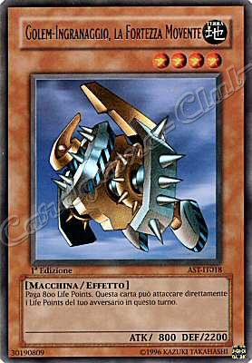 AST-IT018 Golem-Ingranaggio, la Fortezza Movente ultra rara 1a Edizione (IT) -GOOD-