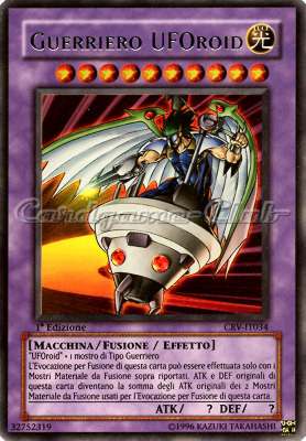 CRV-IT034 Guerriero UFOroid ultra rara 1a Edizione (IT) -NEAR MINT-