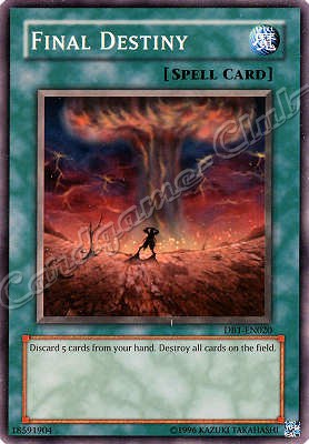 DB1-EN020 Final Destiny comune -NEAR MINT-