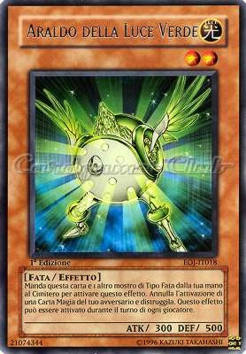 EOJ-IT018 Araldo della Luce Verde rara 1a Edizione (IT) -NEAR MINT-