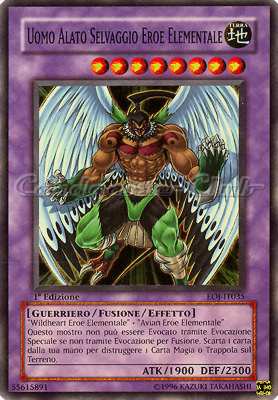 EOJ-IT035 Uomo Alato Selvaggio Eroe Elementale super rara 1a Edizione (IT) -PLAYED-