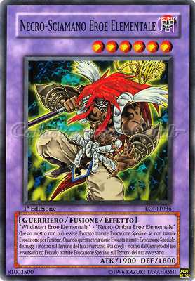 EOJ-IT036 Necro-Sciamano Eroe Elementale comune 1a Edizione (IT) -NEAR MINT-
