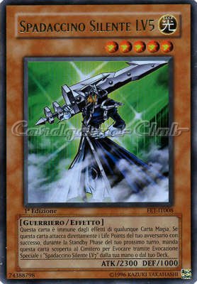 FET-IT008 Spadaccino Silente LV5 ultra rara 1a Edizione (IT) -NEAR MINT-
