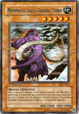 FET-IT015 Mammoth dalle Grandi Zanne rara 1a Edizione (IT) -NEAR MINT-