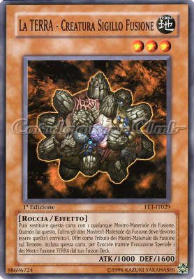 FET-IT029 La TERRA - Creatura Sigillo Fusione comune 1a Edizione (IT) -NEAR MINT-