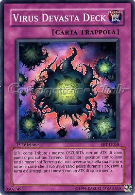 FET-IT058 Virus Devasta Deck super rara 1a Edizione (IT) -NEAR MINT-