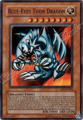 DB1-EN066 Bleu-Eyes Toon Dragon super rara -NEAR MINT-