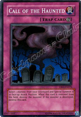 DB1-EN076 Call of the Haunted super rara -NEAR MINT-