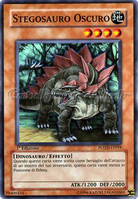 POTD-IT019 Stegosauro Oscuro comune 1a Edizione (IT) -NEAR MINT-