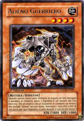 POTD-IT027 Alieno Guerriero rara 1a Edizione (IT) -NEAR MINT-