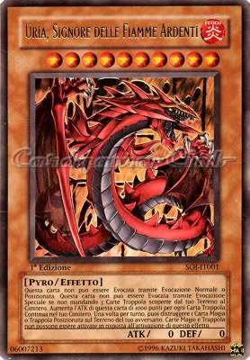 SOI-IT001 Uria, Signore delle Fiamme Ardenti ultra rara 1a Edizione (IT) -NEAR MINT-